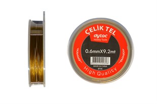 Çelik Tel 0,6 mm x 9,2 Metre Gold (BT06)