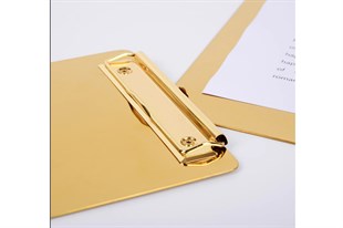 Minimalist - A6 Gold Sekreterlik - 10x15 cm